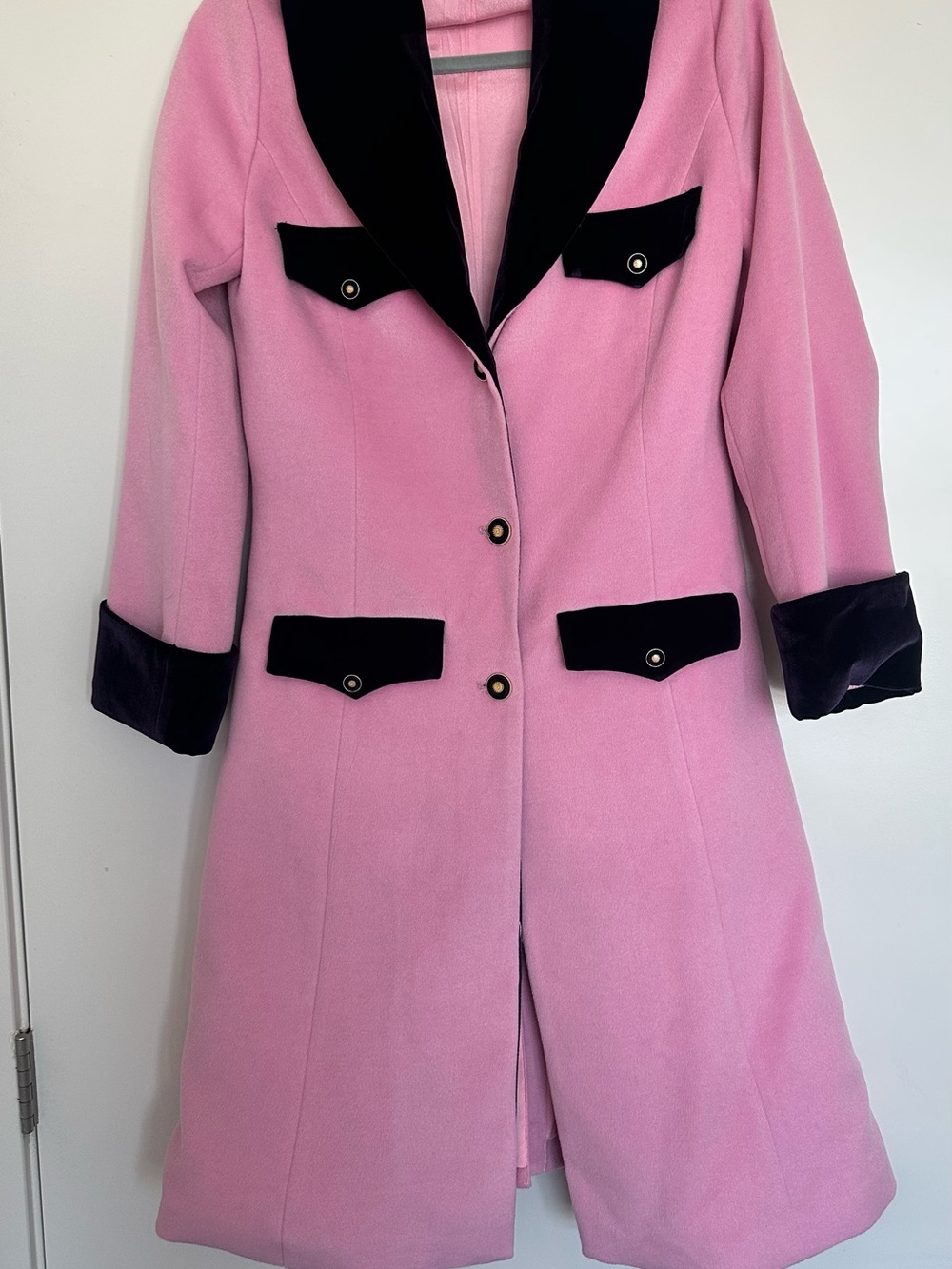 Retro Stage Pink Vintage Midi Coat – 38” Length NWOT - Picture 10 of 12